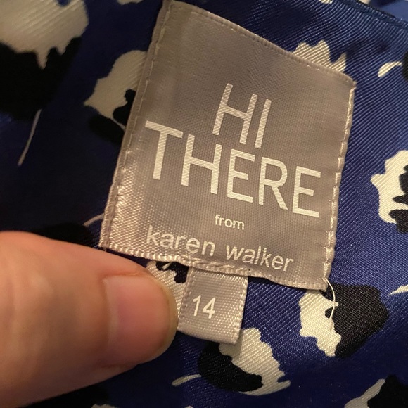 Blue Dress - Floral - Retro - Picture 6 of 6